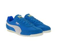 PUMA Arizona Nylon Retro-Sneaker mit Wildleder-Overlays Low-Top Schnür-Schuhe 398682 01 Blau/Weiß 38