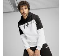 Hoodie PUMA "Around The Block Hoodie Herren", Herren, Gr. L, weiß, Obermaterial: 66% Baumwolle, 34% Polyester; Kapuzenfutter: 100% Baumwolle; Rippe: 3% Elasthan, 97% Baumwolle, normal, Langarm, Sweats
