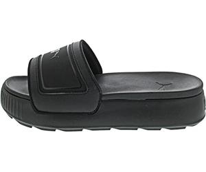 Puma Athletic/Sport Leisure Shoe Karmen Slide, Puma Black-Puma Black, 389073-01, 40.5 EU