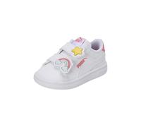 Sneaker PUMA "SMASH 3.0 BADGES V INF" Gr. 26, weiß (puma white, passionfruit) Schuhe (74625907-26) puma white, passionfruit