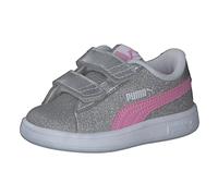 PUMA Baby-Mädchen Smash V2 Glitz Glam V Inf Sneaker, Silver Lilac Chiffon White, 25 EU