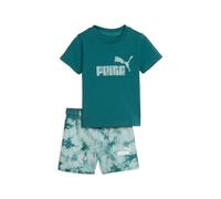 Puma Baby Set Minicats Essentials TIE-DYE Tee and Shorts Set INF 693291-41 104 Emerald Ice
