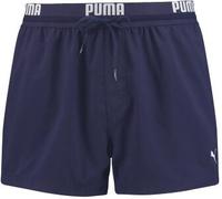 Puma Badehosen Logo Short Length Swim Shorts Marine Polyester Medium Herren