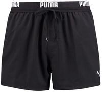 Puma Badehosen Logo Short Length Swim Shorts Schwarz Polyester Large Herren