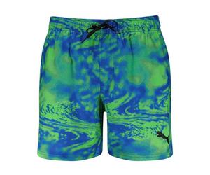 Puma - Badeshorts für Jungen, Schnell trocknend (Blau/Grün) S