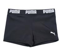 Badehose PUMA "PUMA SWIM BOYS LOGO TRUNKS", Kinder, Gr. 128, N-Gr, schwarz, Obermaterial: 80% Polyamid, 20% Elasthan, Badehosen Badehose, mit elastischem Bund, für Boys, Logoschriftzug (74721254-128)