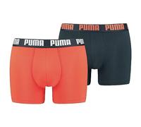 PUMA Basic Boxer 2Er Pack Mens Boxershort rotblau, XL Herren