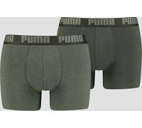 Puma Basic Boxershorts 2er-Pack Grün Melange Größe S