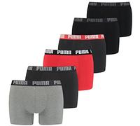 PUMA Herren Boxershorts Everyday | 6er Pack (rot Mix,XXL)