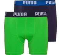 Puma Kinder Boxershorts Boys Basic – 2er-Pack Grün/Blau Größe 140