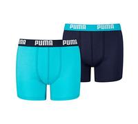 PUMA Jungen-Basic-Boxershorts 2er-Pack Für Kinder | Mit Aucun | Blau | Größe: 9/10