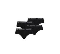PUMA Basic Brief Men Herren Unterhose Pant Unterwäsche 4er Pack, Farbe:230 - Black/Black, Bekleidungsgröße:L
