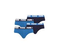 PUMA Basic Brief Men Herren Unterhose Pant Unterwäsche 4er Pack, Farbe:420 - True Blue, Bekleidungsgröße:XL
