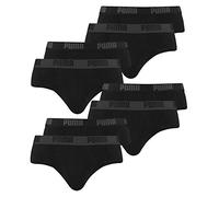 PUMA Basic Brief Men Herren Unterhose Pant Unterwäsche 8er Pack, Farbe:230 - Black/Black, Bekleidungsgröße:S