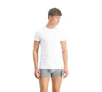 PUMA Basic Herren T-Shirt mit Rundhalsausschnitt 2er-Pack | Mit Aucun | Weiß | Größe: L