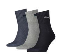 PUMA Basic Short Crew Unisex Sporsocken im Farbmix. 9 Paar (39-42-9 Paar, Navy/Grey/nightshadow Blue)