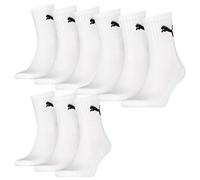 Puma Basic Short Crew Sportsocken Unisex Farbmix 9 Paar (Gr. 39/42, weiß)