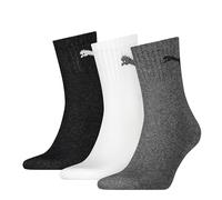 PUMA Basic Short Crew Unisex Sporsocken im Farbmix. 9 Paar (43-46-9 Paar, Grey/White/Black)
