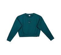 Puma Baumwoll-Sweatshirt mit Rundhalsausschnitt für Mädchen, Varsity-Grün, 11-12 Jahre