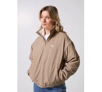 Wendejacke PUMA "REVERSIBLE HYBRID SHERPA JACKET", Damen, Gr. XL, weiß (alpine snow), Rippware, Obermaterial: 100% Polyester, unifarben, sportlich, relaxed fit normal, Langarm, Jacken (59821669-XL) al