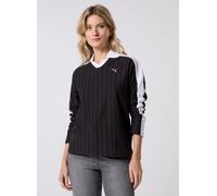 PUMA T7 Relaxed Langarm-Polo Damen, Kleidung, Schwarz, S Black