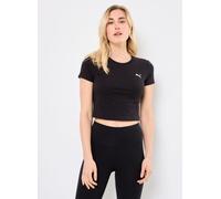 PUMA Damen Wardrobe ESS Kurzes figurbetontes T-Shirt L, Black