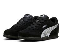Sneaker PUMA "BELLA DONNA SD METALLIC AC PS", Damen, Gr. 33, puma schwarz, puma silber, Synthetik, unifarben, Schuhe Sneaker, mit sportlichem Design, mit leicht profilierter Gummilaufsohle (73987548-3