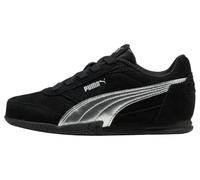 Sneaker PUMA "BELLA DONNA SD METALLIC AC PS", Damen, Gr. 35, puma schwarz, puma silber, Synthetik, unifarben, Schuhe Sneaker, Design auf den Spuren des Puma Speedcat (73987548-35) puma schwarz, puma s