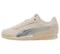Sneaker PUMA "BELLA DONNA SD METALLIC JR", Jungen, Gr. 38,5, alpine snow, puma silber, Synthetik, unifarben, Schuhe Sneaker, mit Schnürverschluss, für sportliche Aktivitäten und Streetwear (42981068-3