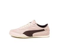 Sneaker PUMA "BELLA UT CLASSIC", Damen, Gr. 38,5, jasmine flower, chocolate braun, Leder, mehrfarbig, Schuhe Sneaker, für Alltag und Freizeit, mit Leder-Obermaterial, mit Schnürung (48908005-38,5) jas