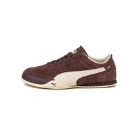 Sneaker PUMA "Bella Classic Sneakers Damen", Herren, Gr. 40.5, chocolate braun alpine snow weiß, Obermaterial: Gummi, Kuhleder, Synthetik; Futter: Synthetik, Textil; Innensohle: Textil, Keine Angabe;