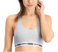 Puma BH Iconic Racer Back Bra Grau Large Damen