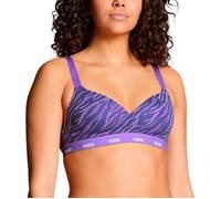 Puma BH Printed Padded Top Lila Baumwolle Small Damen