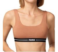 Puma BH Women Scoop Neck Top Mocca Ökologische Baumwolle Medium Damen