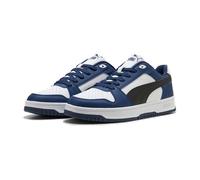 Sneaker PUMA "REBOUND SLAM LO", Herren, Gr. 44, blau (persian blau, puma schwarz, puma weiß), Synthetik, mehrfarbig, Schuhe Sneaker (15101529-44) persian blau, puma schwarz, puma weiß