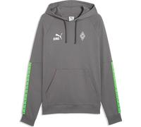 Puma BMG Ftblking Hoodie flat medium gray-puma green (01) L
