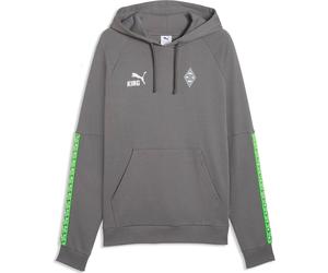 Puma BMG Ftblking Hoodie flat medium gray-puma green (01) XS