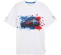 Puma BMW M Motorsport Graphic Mono T-Shirt Herren | Mit Plain | White | Größe: L White