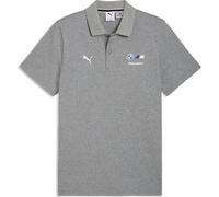 Poloshirt PUMA "BMW MMS ESS POLO", Herren, Gr. L, medium gray heather, Jersey, Obermaterial: 100% Baumwolle, bedruckt, regular fit normal, Shirts, Regular Fit, sportlicher Stil, Logodruck, aus Baumwol