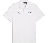 Poloshirt PUMA "BMW MMS ESS POLO", Herren, Gr. S, puma weiß, Jersey, Obermaterial: 100% Baumwolle, bedruckt, regular fit normal, Shirts, Regular Fit, sportlicher Stil, Logodruck, aus Baumwolle, Kurzar