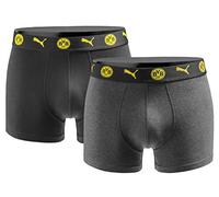 PUMA Borussia Dortmund Boxershorts schwarz/gelb 2er-Set Shorts Unterhose BVB 09 - Diverse Größen