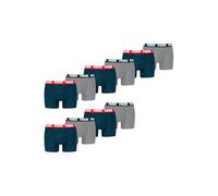 Puma Boxer Boxershorts Men Herren Everyday Unterhose Unterwäsche 10er Pack, Farbe:Navy/Grey Melange, Bekleidungsgröße:XL