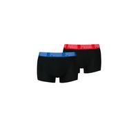 PUMA Boxer Boxershorts Men Herren Everyday Unterhose Unterwäsche 2er Pack, Farbe:Black/Blue/Red, Bekleidungsgröße:XXL