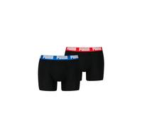PUMA Boxer Boxershorts Men Herren Everyday Unterhose Unterwäsche 2er Pack, Farbe:Black/Blue/Red, Bekleidungsgröße:XL