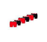 PUMA Boxer Boxershorts Men Herren Everyday Unterhose Unterwäsche 2er Pack, Farbe:Black/Red, Bekleidungsgröße:XL