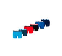 PUMA Boxer Boxershorts Men Herren Everyday Unterhose Unterwäsche 6er Pack, Farbe:Red/Blue, Bekleidungsgröße:XL