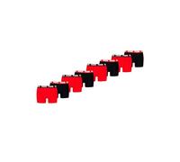 Puma Boxer Boxershorts Men Herren Everyday Unterhose Unterwäsche 6er Pack, Farbe:Black/Red, Bekleidungsgröße:L