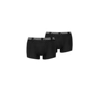 PUMA Boxer Trunk Boxershorts Herren Everyday Unterhose Pant Unterwäsche 2er Pack, Farbe:230 - Black/Black, Bekleidungsgröße:L