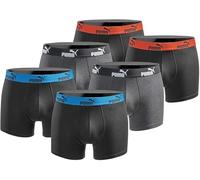 Puma Herren Boxershorts 6er Pack black anthracite : L