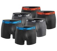 Puma Herren Boxershorts 6er Pack black anthracite : L